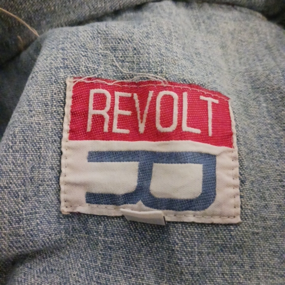 Revolt Dress Denim Jean Size Large Button Pockets Long - Picture 4 of 14